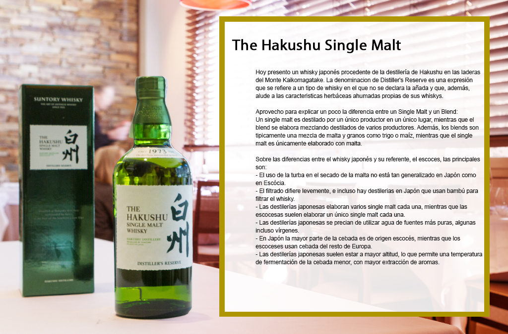 The Hakushu Single Malt