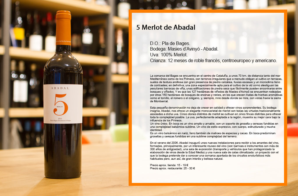 5 Merlot de Abadal